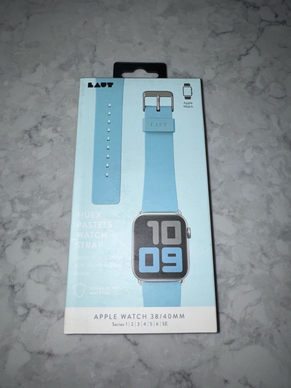 LAUT Huex Pastels Light Blue Apple Watch Strap - 38/40mm
